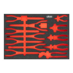 VIGOR Weichschaumeinlage, leer, V6815N-L, L x B x H: 563x 393x 35 mm