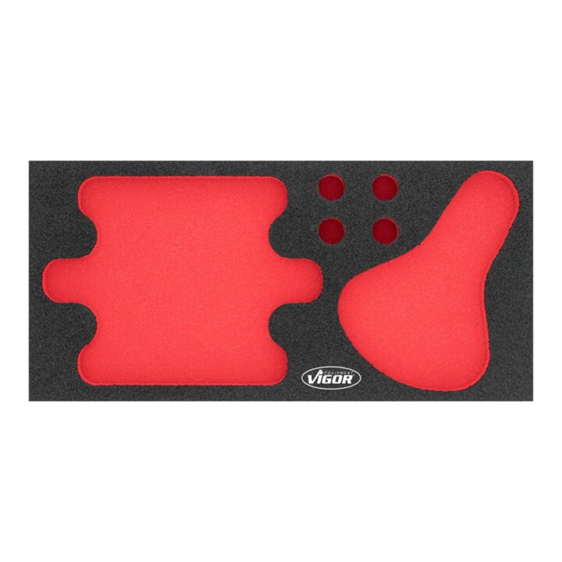 VIGOR Weichschaumeinlage, leer, V7267-L, L x B x H: 393x 282x 35 mm