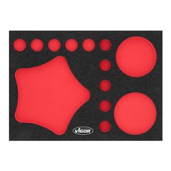 VIGOR Weichschaumeinlage, leer, V7270-L, L x B x H: 393x 282x 35 mm