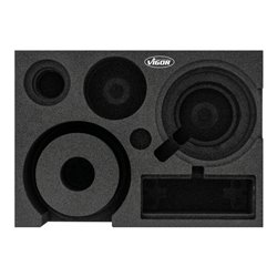 VIGOR Weichschaumeinlage, leer, V7273-L, L x B x H: 393x 282x 35 mm