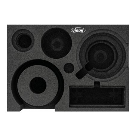 VIGOR Weichschaumeinlage, leer, V7273-L, L x B x H: 393x 282x 35 mm