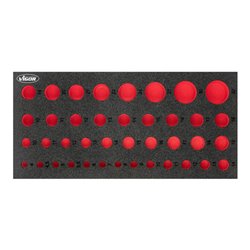VIGOR Weichschaumeinlage, leer, V7520-L, L x B x H: 393x 188x 35 mm