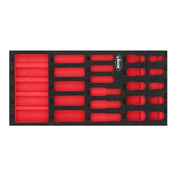 VIGOR Weichschaumeinlage, leer, V7323-L, L x B x H: 393x 188x 35 mm