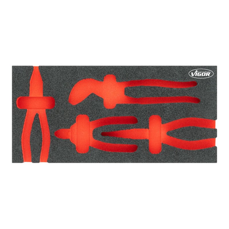 VIGOR Weichschaumeinlage, leer, V5633N-L, L x B x H: 393x 188x 35 mm