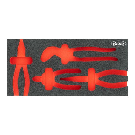 VIGOR Weichschaumeinlage, leer, V5633N-L, L x B x H: 393x 188x 35 mm