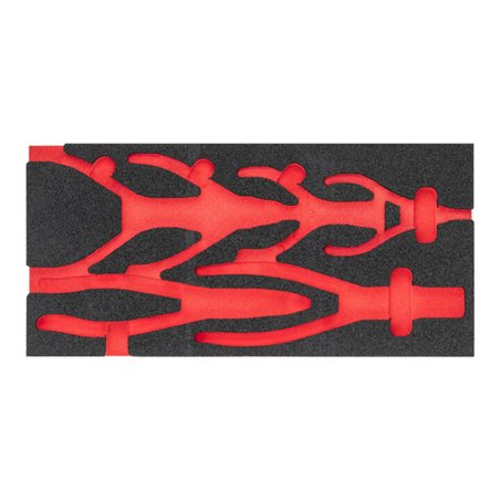 VIGOR Weichschaumeinlage, leer, V4999N-L, L x B x H: 393x 188x 35 mm