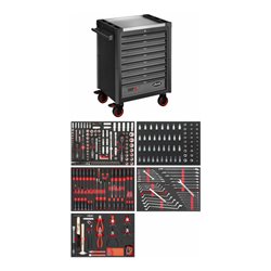 VIGOR Werkstattwagen SeriesL, mit Sortiment, V4560-X, 344-teilig