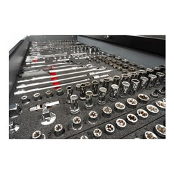 VIGOR Werkstattwagen SeriesXXL, Edelstahl-Arbeitsplatte, leer, V4481-XXL, L x B x H: 1625x 695x 1017 mm