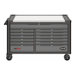 VIGOR Werkstattwagen SeriesXXL, Edelstahl-Arbeitsplatte, leer, V4481-XXL, L x B x H: 1625x 695x 1017 mm