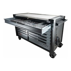 VIGOR Werkstattwagen SeriesXXL, Edelstahl-Arbeitsplatte, leer, V4481-XXL, L x B x H: 1625x 695x 1017 mm