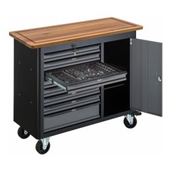 VIGOR Mobile Werkbank SeriesL, mit Sortiment, V5154, 375-teilig