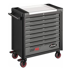 VIGOR Werkstattwagen SeriesXL, Edelstahl-Arbeitsplatte, mit Sortiment, V4481-X/466, 466-teilig