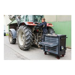 VIGOR Werkstattwagen SeriesXL, Edelstahl-Arbeitsplatte, mit Sortiment, V4481-X/466, 466-teilig