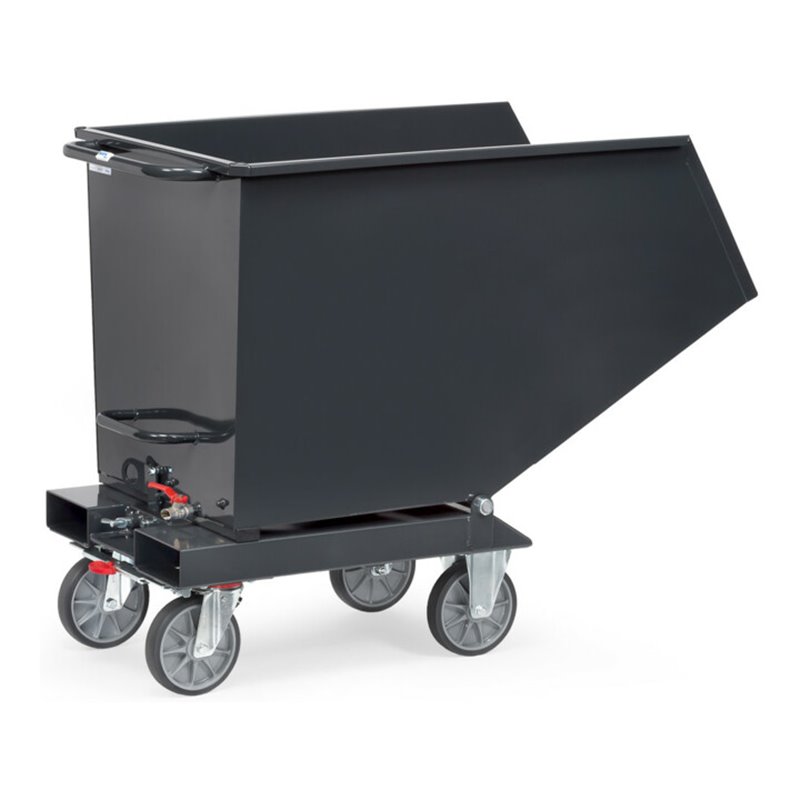 fetra Muldenkipper 4702 Anthrazitgrau mit Ablasshahn