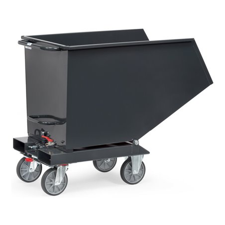 fetra Muldenkipper 4702 Anthrazitgrau mit Ablasshahn