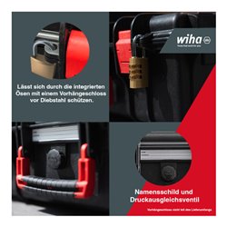 Wiha Lehrlingskoffer für Elektroinstallation 18-teilig VDE, gefüllt