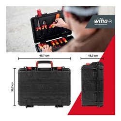 Wiha Lehrlingskoffer für Elektroinstallation 18-teilig VDE, gefüllt