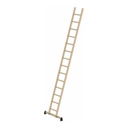 Munk Sprossen-Anlegeleiter Holz nivello®-Traverse 14 Sprossen