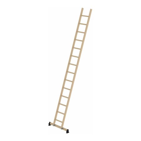 Munk Sprossen-Anlegeleiter Holz nivello®-Traverse 14 Sprossen