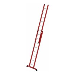 Munk Sprossen-Schiebeleiter 2-teilig GFK/Alu mit nivello®-Traverse 2x8 Sprossen