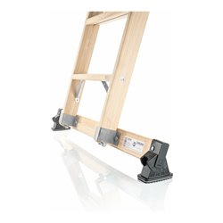 Munk Nachrüst-Traverse mit nivello 0,93 m für Holzanlegeleiter mit Holmhöhe 70 mm