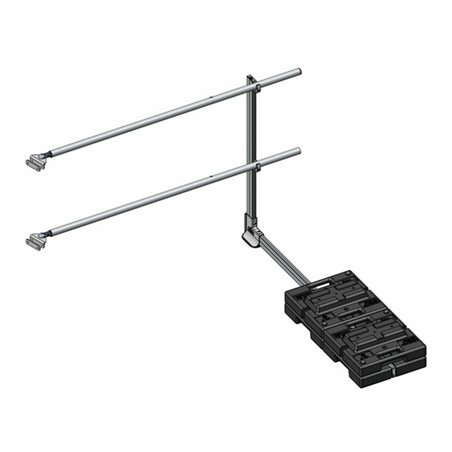 Munk Ausstiegsgeländer seitlich 2000 mm mit Ballast