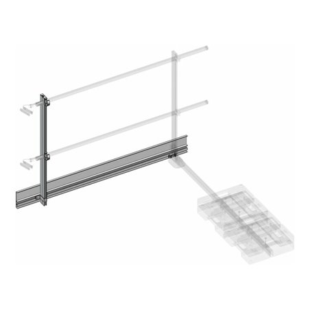 Munk Fußleiste für Ausstiegsgeländer seitlich