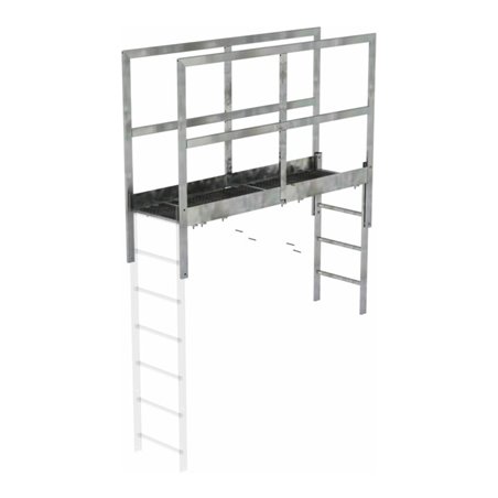 Munk Attika-Überstieg Stahl verzinkt Sonderlänge 1880 mm lichte Länge