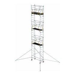 Munk FlexxTower SGX mit vorlaufendem Geländer Plattformhöhe 7,55 m