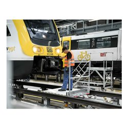 Munk Gleispodest fahrbar GFK Gitterrost