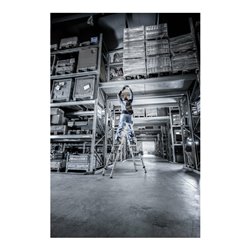 Munk Stufen-Stehleiter beidseitig begehbar steckbar 2x4 Stufen