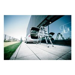 Munk Stufen-Stehleiter beidseitig begehbar steckbar 2x4 Stufen