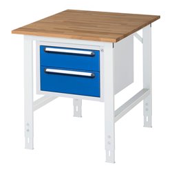 Rau Arbeitstisch Tom höhenverstellbar KM03, B750xT1000xH760-1080mm, B-Platte-25mm