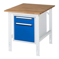 Rau Arbeitstisch Tom höhenverstellbar KM05, B750xT1000xH760-1080mm, B-Platte-25mm