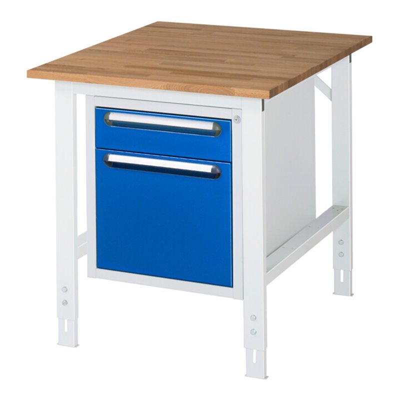 Rau Arbeitstisch Tom höhenverstellbar KM05, B750xT1000xH760-1080mm, B-Platte-25mm