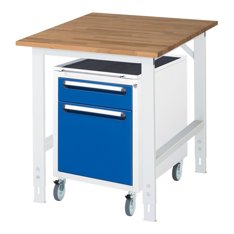 Rau Arbeitstisch Tom höhenverstellbar KM08, B750xT1000xH760-1080mm, B-Platte-25mm