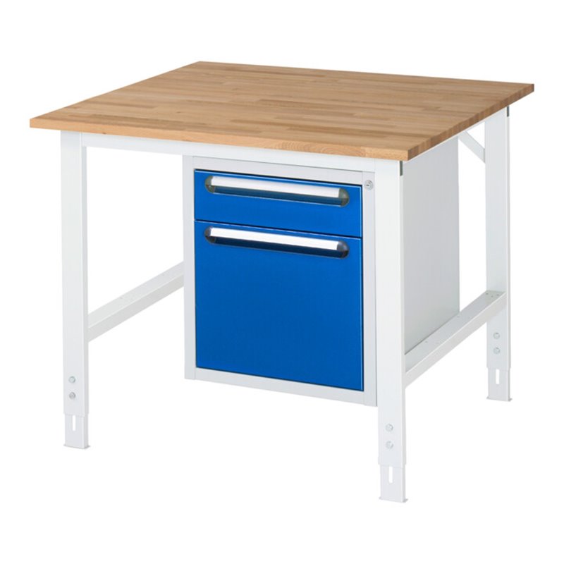 Rau Arbeitstisch Tom höhenverstellbar KM05, B1000 xT1000xH760-1080mm, B-Platte-25mm