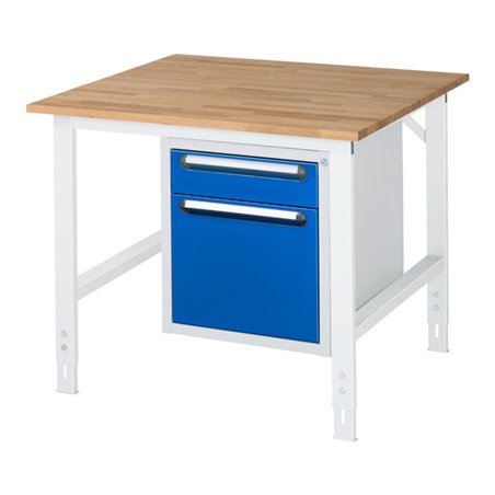 Rau Arbeitstisch Tom höhenverstellbar KM05, B1000 xT1000xH760-1080mm, B-Platte-25mm