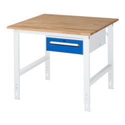 Rau Arbeitstisch Tom höhenverstellbar KM02, B1000 xT1000xH760-1080mm, B-Platte-25mm