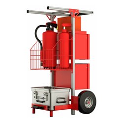 Munk SafeCaddy® 'Brandschutz' mit Beladung