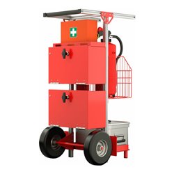 Munk SafeCaddy® 'Brandschutz' mit Beladung