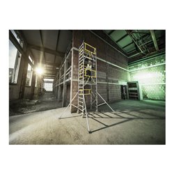 Munk FlexxTower SG mit vorlaufendem Geländer Plattformhöhe 2,10 m