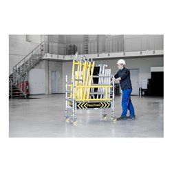 Munk FlexxTower SG mit vorlaufendem Geländer Plattformhöhe 2,10 m