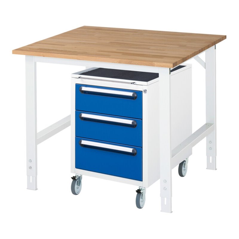 Rau Arbeitstisch Tom höhenverstellbar KM09, B1000 xT1000xH760-1080mm, B-Platte-25mm