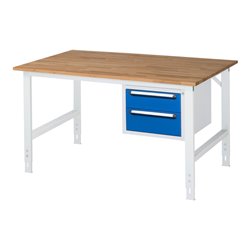 Rau Arbeitstisch Tom höhenverstellbar KM03, B1500xT1000xH760-1080mm, B-Platte-25mm