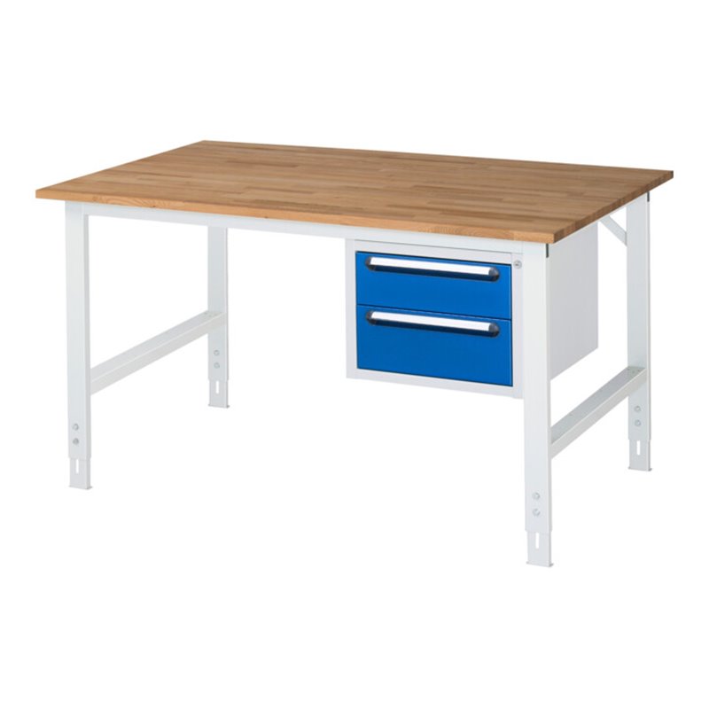 Rau Arbeitstisch Tom höhenverstellbar KM03, B1500xT1000xH760-1080mm, B-Platte-25mm