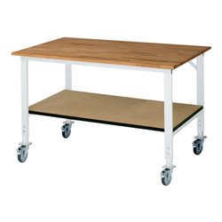 Rau Fahrbarer Arbeitstisch (HV) Tom KM-01, B1500xT1000xH910-1230mm, B-Platte-25mm
