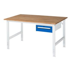 Rau Arbeitstisch Tom höhenverstellbar KM02, B1500xT1000xH760-1080mm, B-Platte-25mm