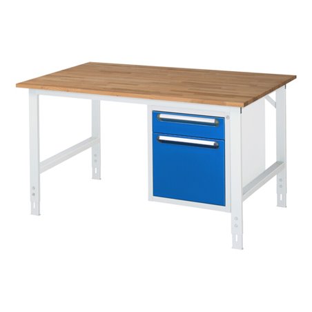 Rau Arbeitstisch Tom höhenverstellbar KM05, B1500xT1000xH760-1080mm, B-Platte-25mm