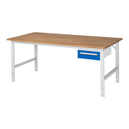 Rau Arbeitstisch Tom höhenverstellbar KM02, B2000xT1000xH760-1080mm, B-Platte-25mm